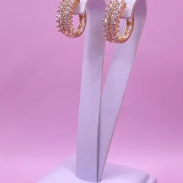 Brinco Argola Click Cravejada 002