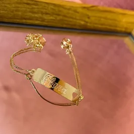 Pulseira Infantil Placa Personalizada