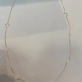 Colar Longo Corações