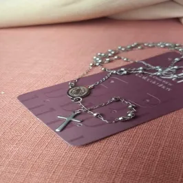 Colar Inox Rosário São Bento