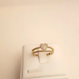 Anel Duplo Coração