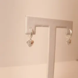 Brinco Prata Coração