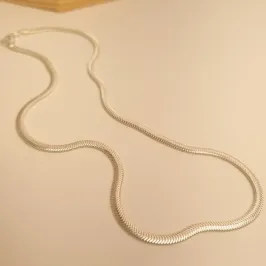 Colar Prata Malha 4mm