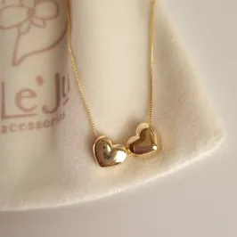 Colar Dois Corações