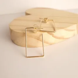 Brinco Argola Retângulo