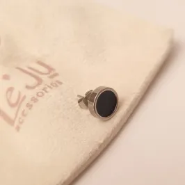 Brinco Inox Masculino Preto