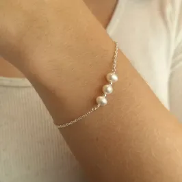 Pulseira Prata Pérola