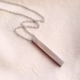 Colar Steel Bastão Cadeadinho