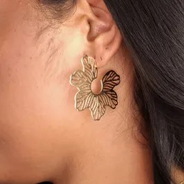 Brinco Orquídea Dourada