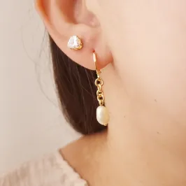 Brinco Pérola Barroca Dia das Mães