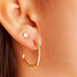 Argola Cravejada Laidy