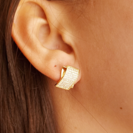 Brinco Glam Retangular