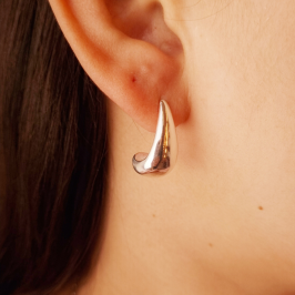Brinco Prata Gota