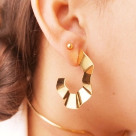 Argola Grande Martelada