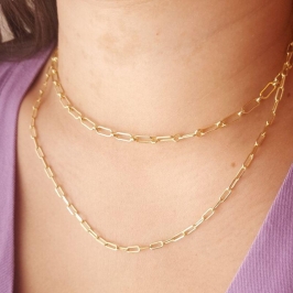 Colar Elo Cartier com Elo Redondo