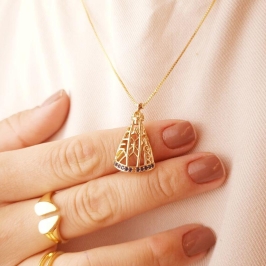 Colar Nossa Senhora Barra Azul