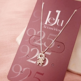 Colar Prata Filho com Zircônia