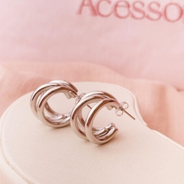 Argola Inox Três Fios