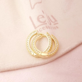 Argola Lux Cravejada