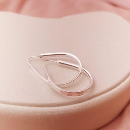 Argola Prata 925 Gota