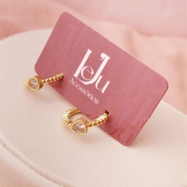 Argola Tarracha com um Coração Zicônia