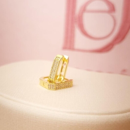 Argola Tranqueta Quadrada