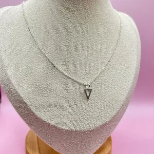 Choker Prata Triângulo