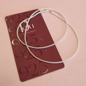 Choker Prata Pipoca