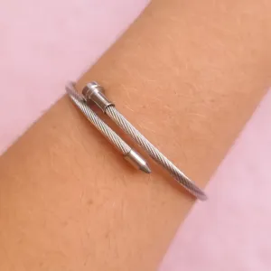 Bracelete Steel Fio de Aço