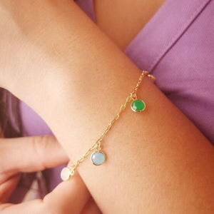 Pulseira Pedras Coloridas