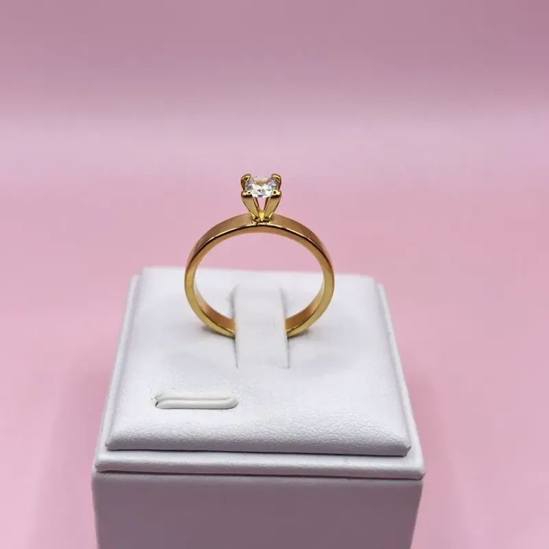 Anel Solitário Largo