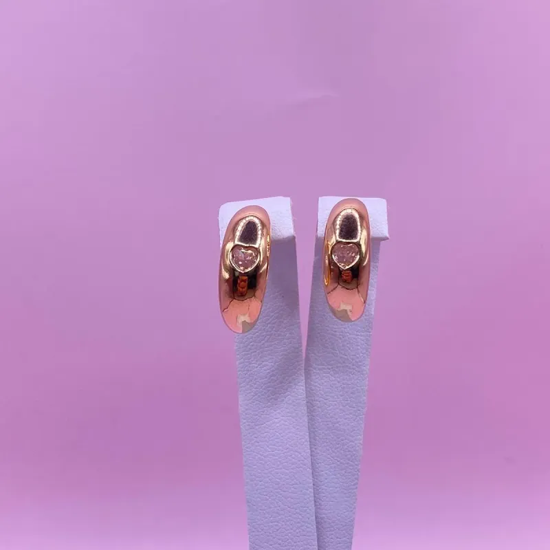 ARGOLA CORAÇÃO CRISTAL