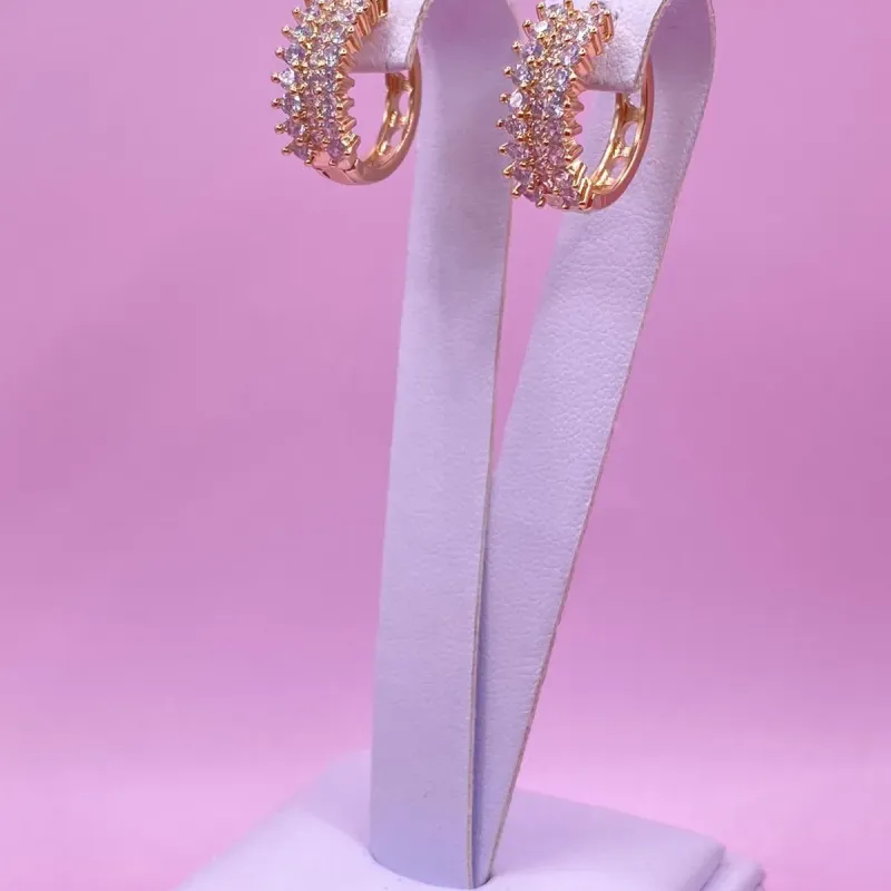 Brinco Argola Click Cravejada 002