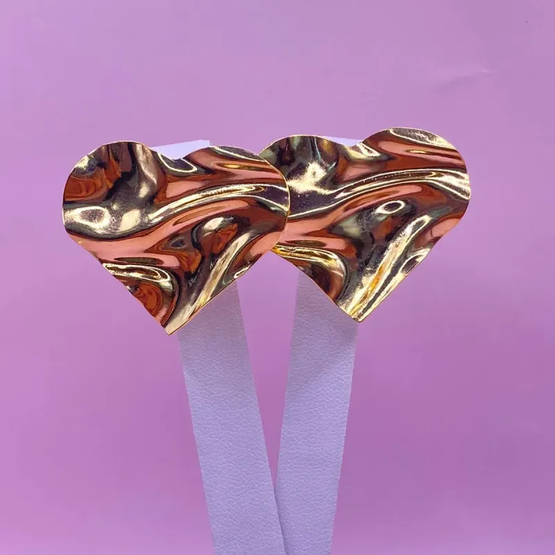 Brinco Chapa Coração G