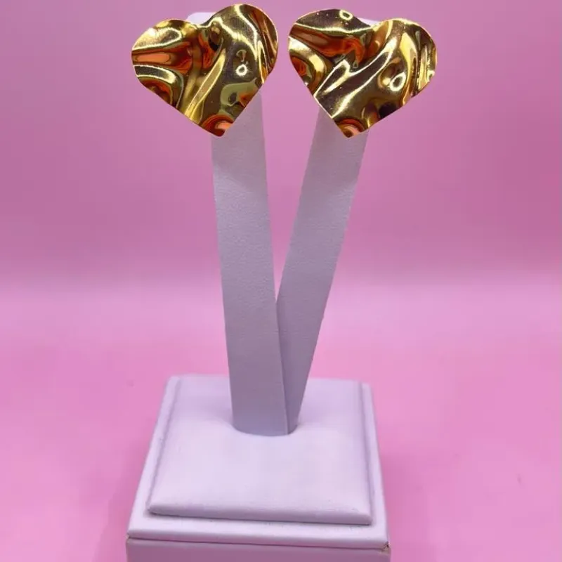 Brinco Chapa Coração M