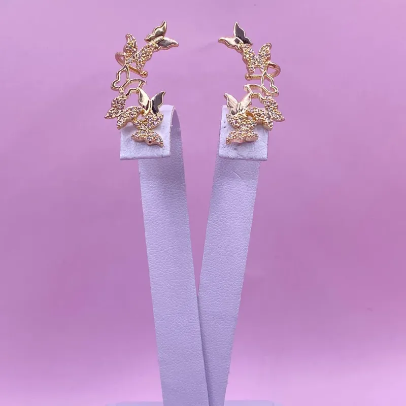 Brinco Ear Cuff Borboleta