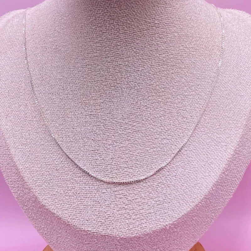 Choker Veneziana 40cm Prata