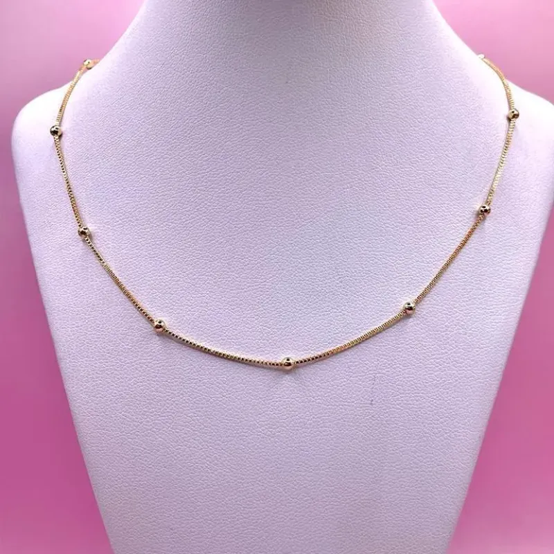 Colar Veneziana Bola Lisa