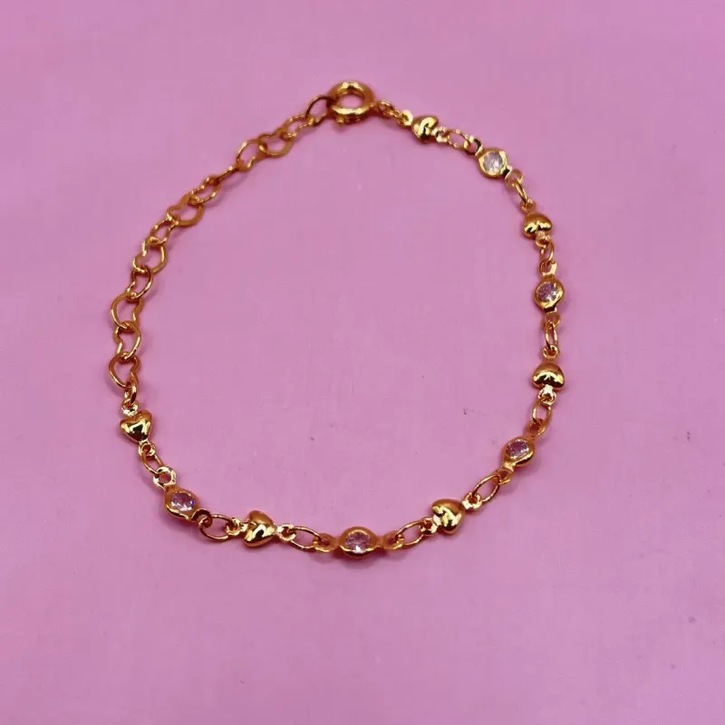 Pulseira Pedras Cristais Infantil