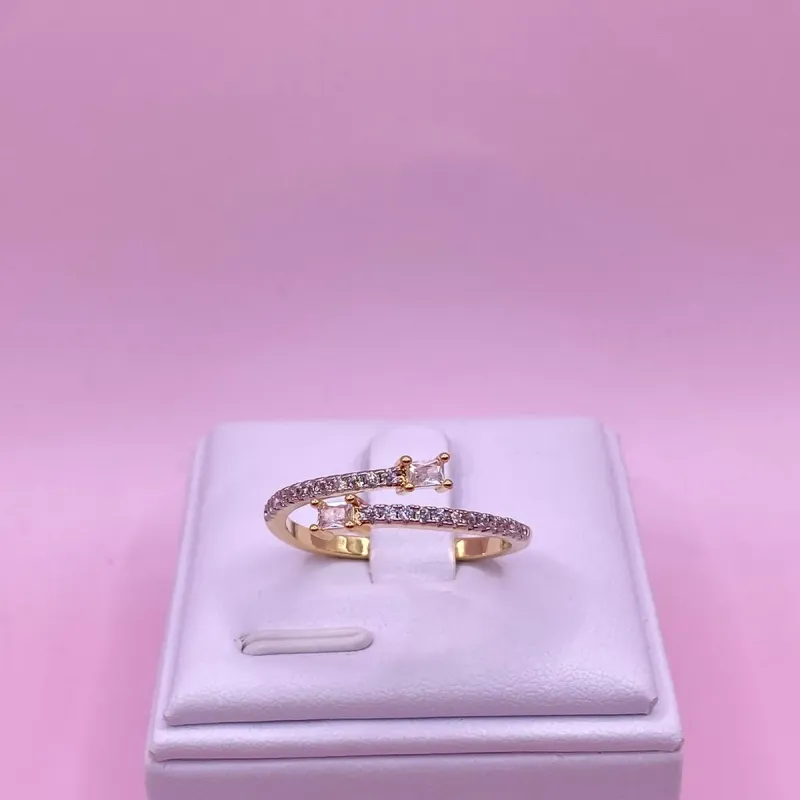 Anel Regulavel Cravejado Zircônia