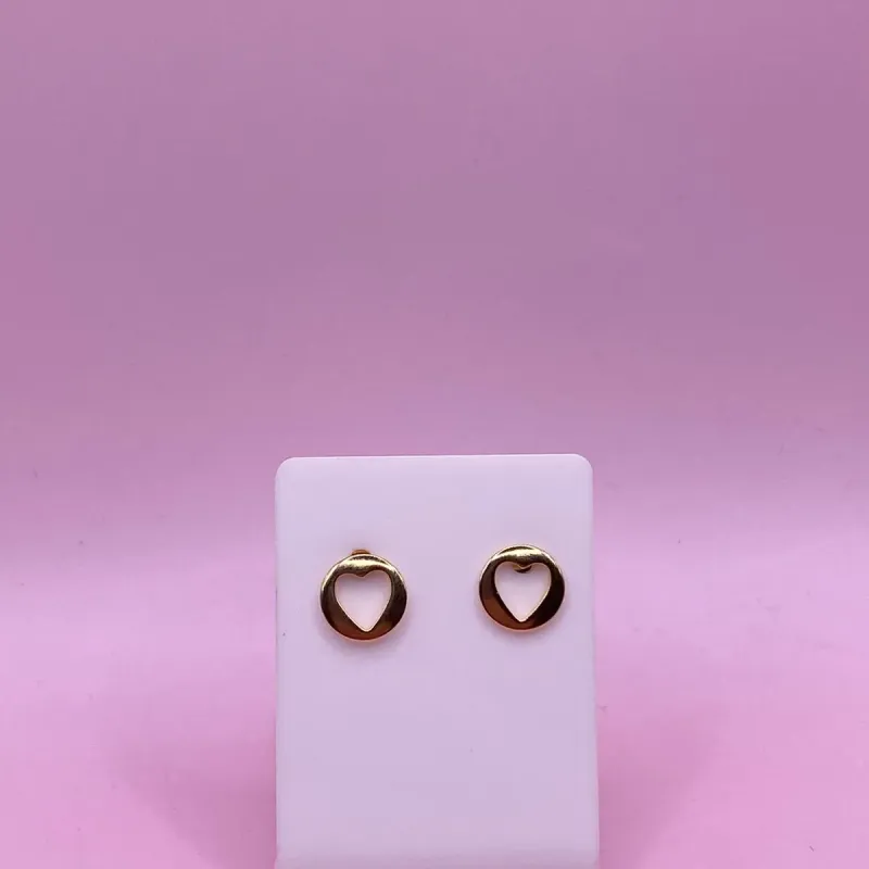 Brinco Coração Vazado