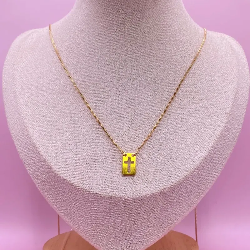 Escapulario Masculino Cruz Vazada