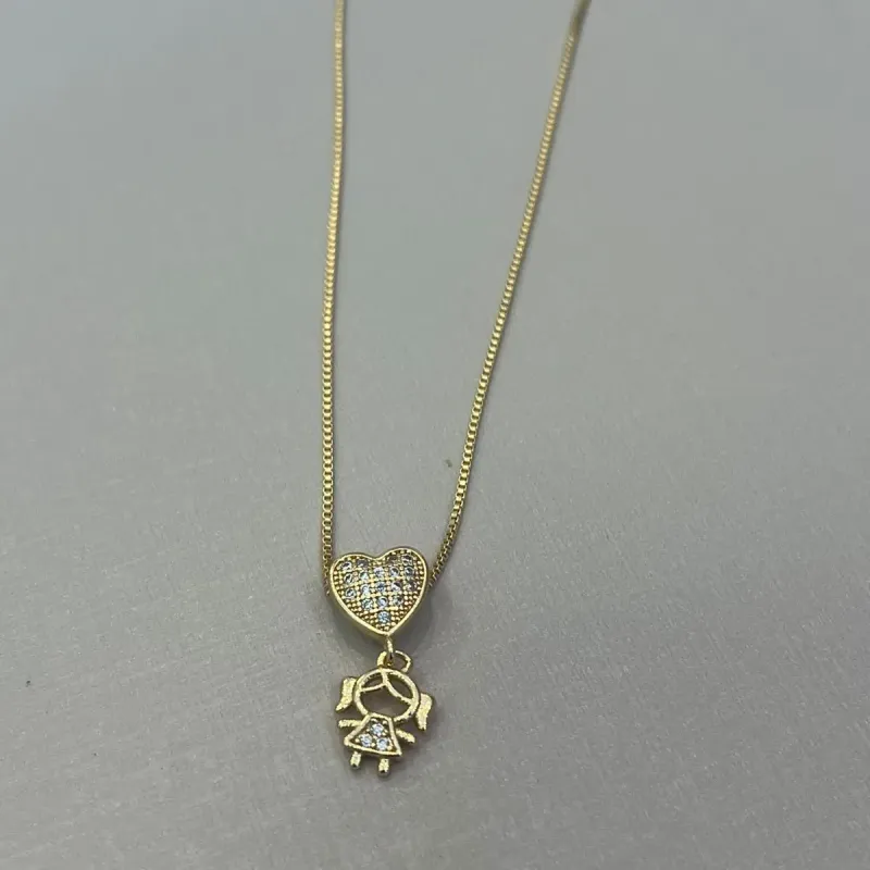 Colar Filha no Coração