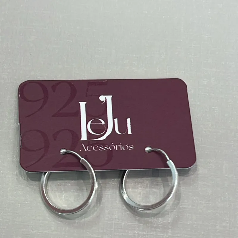 Argola Prata Lisa PP