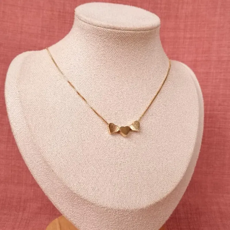 Colar Três Corações