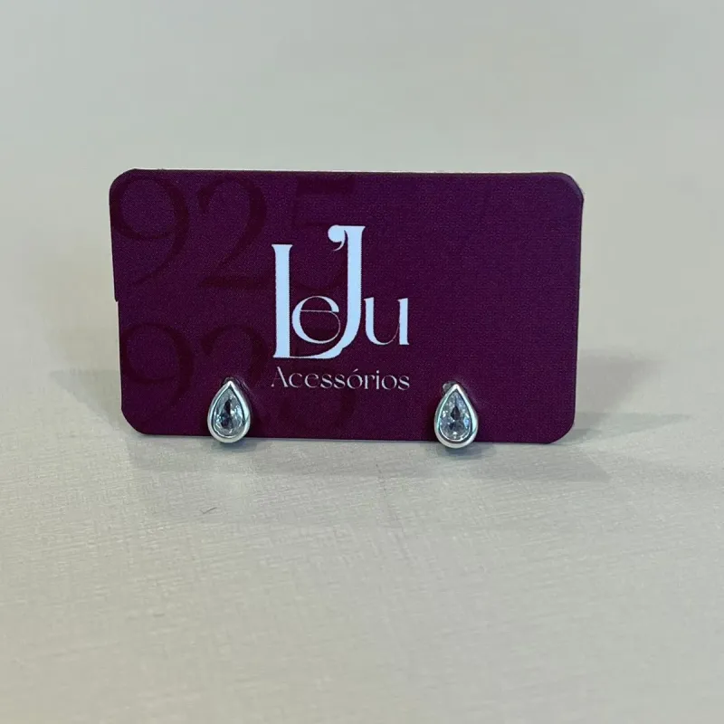 Brinco Prata Ponto de Luz