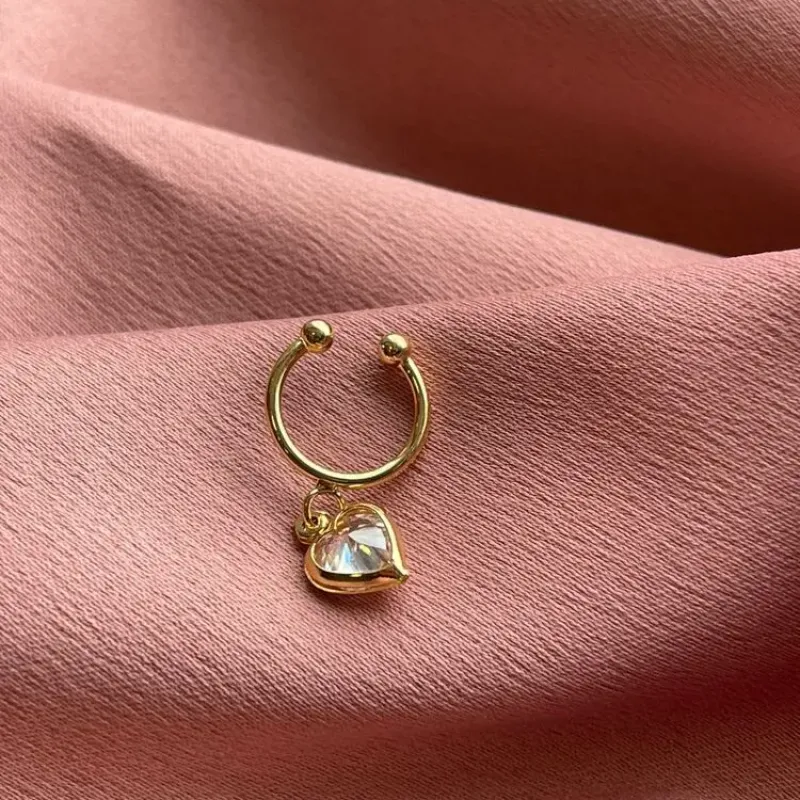 Piercing Fake Cristal Coração