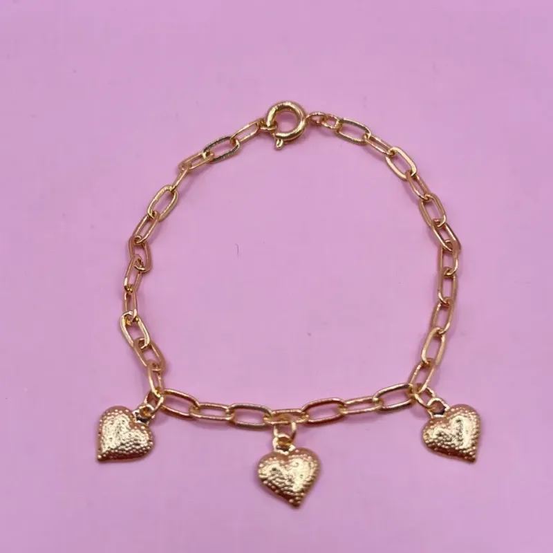 PULSEIRA INFANTIL PINGENTE CORAÇÃO