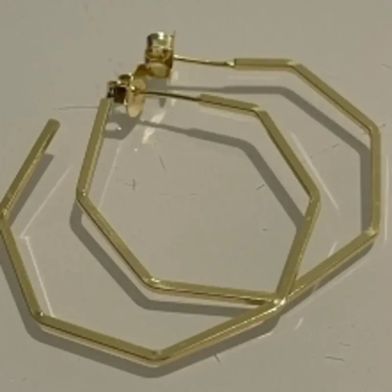 Brinco Argola Octagonal Média