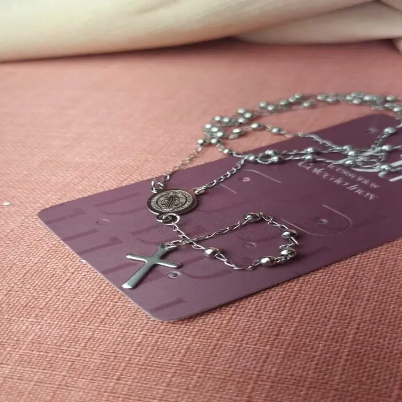 Colar Inox Rosário São Bento